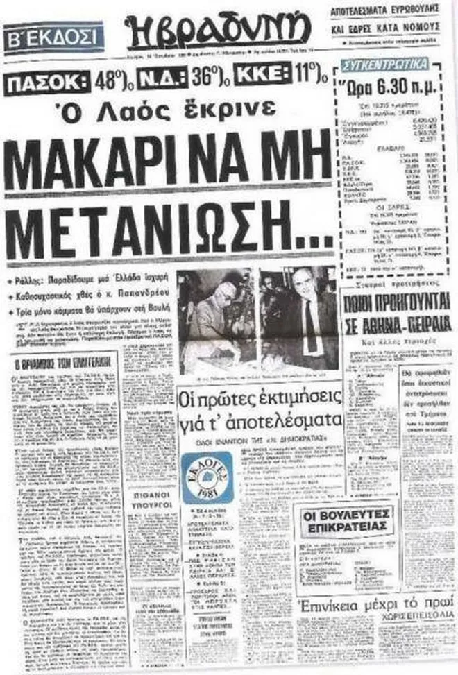 Το πρόγραμμα του ΠΑΣΟΚ το 1981 και οι δεσμεύσεις που δεν υλοποιήθηκαν