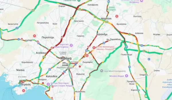 Κηφισός και Αττική Οδός με μεγάλες καθυστερήσεις το πρωί της Πέμπτης