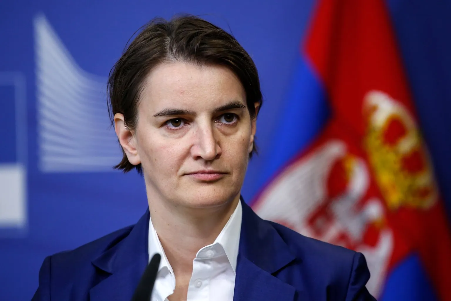 Βίντεο δείχνει την Άνα Μπρνάμπιτς να φωνάζει «πατήστε με» στο Βελιγράδι