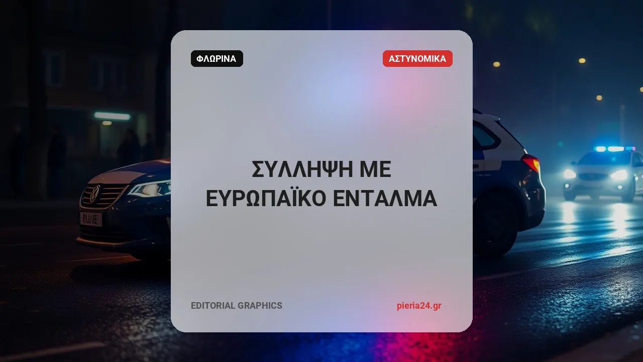 Στη Φλώρινα συνελήφθη 37χρονος με ευρωπαϊκό ένταλμα από την Ιταλία