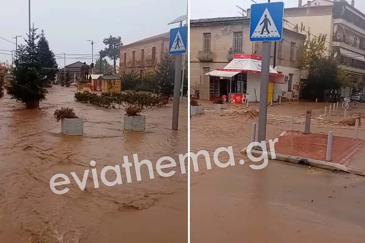 Κακοκαιρία: 112 στην Εύβοια, πλημμύρες στη Ρόδο και ζημιές στη Σκιάθο
