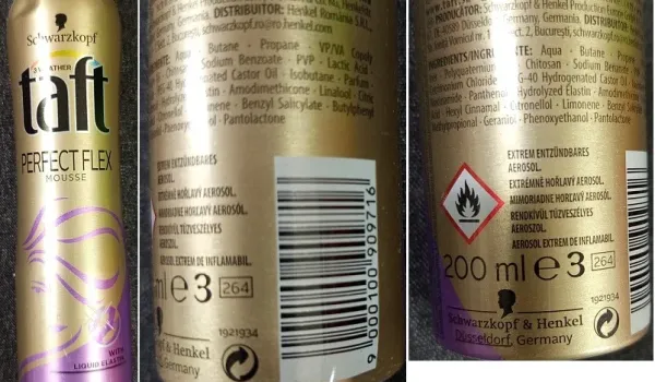 Ειδοποίηση της ΕΕ για BMHCA σε αφρό μαλλιών Taft