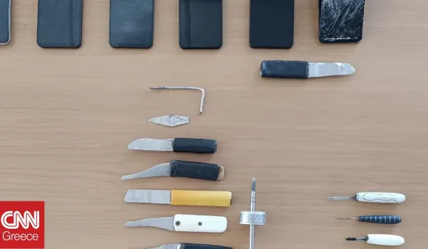 Κινητό και αυτοσχέδια όπλα εντοπίστηκαν σε έρευνα στις φυλακές Δομοκού